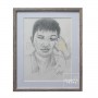 กรอบรูปภาพวาดดินสอขาวดำ มอบเป็นของขวัญ